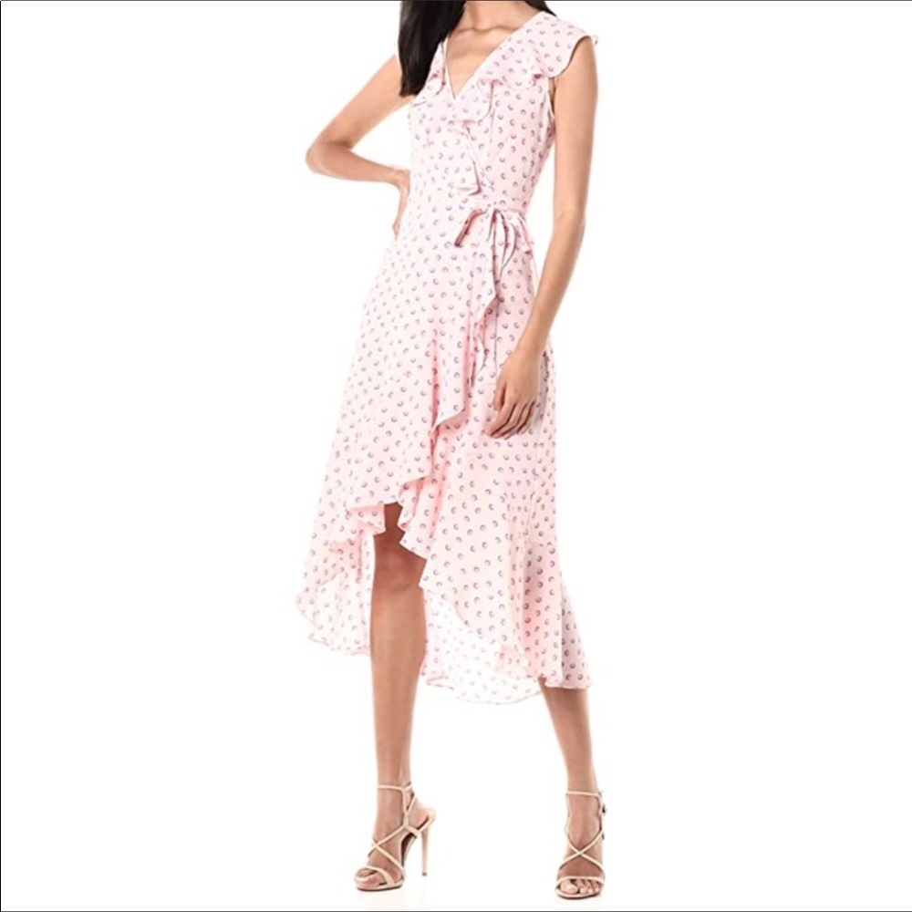 Donna Morgan Chiffon Wrap Dress Size 2